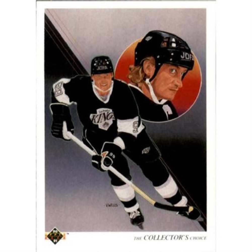 1990-91 UPPER DECK WAYNE GRETZKY TEAM CHECKLIST CARD